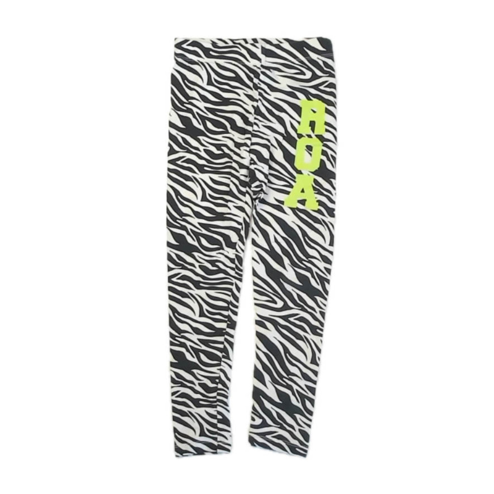 Rockets of Awesome Girls Black | White Leggings size: 7 Years